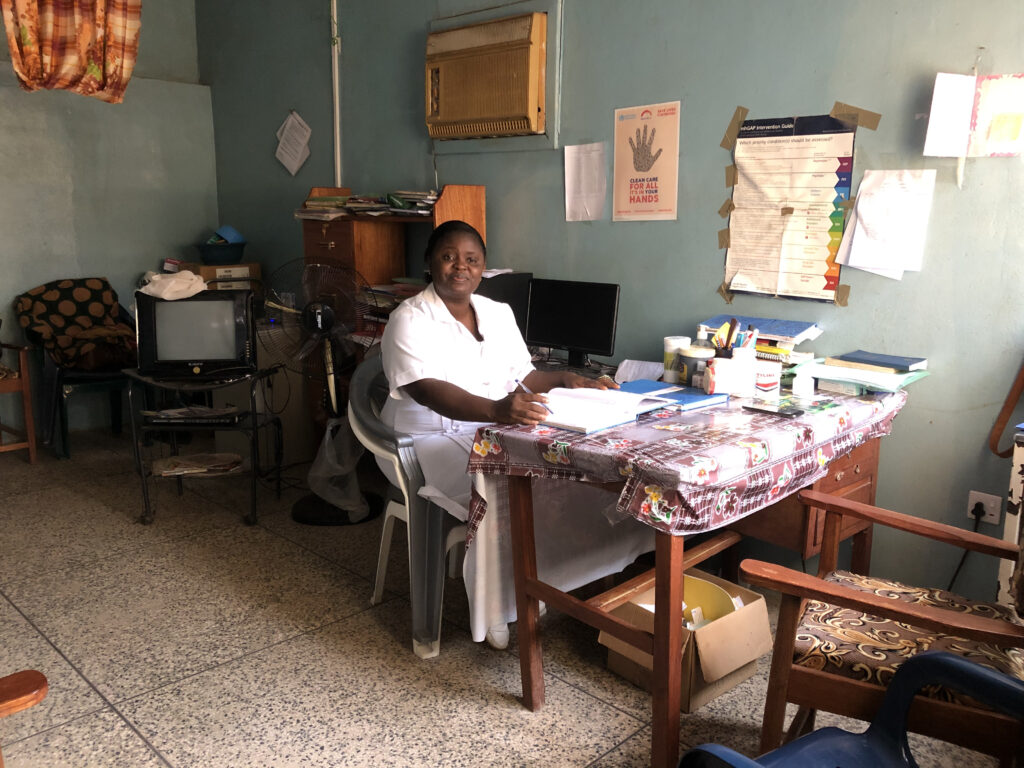 Hawanatu Foday at Kenema Government Hospital in Sierra Leone